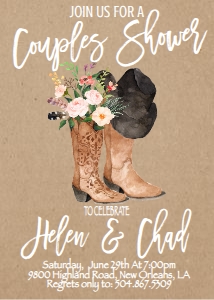 Couples Shower Boots design preview