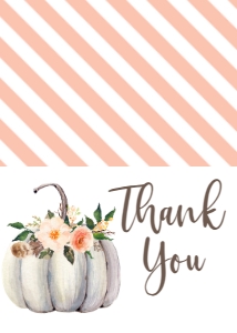 Boho Fall Floral Pumpkin Thank You: BS Boho Fall Floral Pumpkin Kit