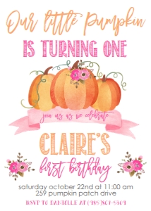 Birthday Our Little Pumpkin Fall: Birthday Our Little Pumpkin Fall