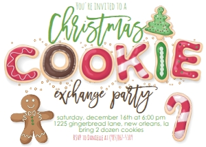 Christmas Cookie Exchange Invitation: Christmas Cookie Exchange Invitation