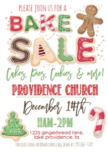 Christmas Bake Sale Invitation: Christmas Bake Sale Invitation