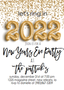 NYE Balloon Invitation: NYE Balloon Invitation