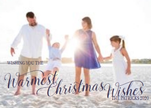 Warm Christmas Wishes Card: Warm Christmas Wishes Card