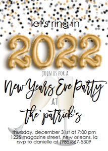 NYE Champagne Invitation: NYE Champagne Invitation