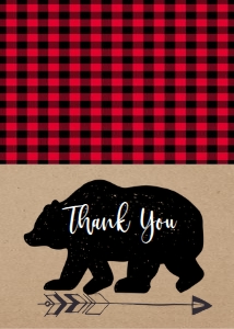 Thank You Kraft Adventure Bear: Baby Shower Kraft Adventure Bear Kit 595261295