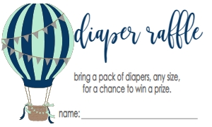 Baby Shower Navy Mint Grey Balloon Diaper Raffle: Baby Shower Navy Mint Grey Balloon Diaper Raffle