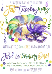 Mardi Gras Birthday Fat Twos-day: Mardi Gras Birthday Fat Twos-day