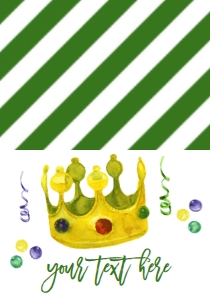 Mardi Gras Food Tent Crown Single design preview