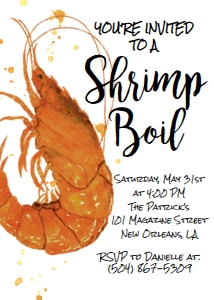 Shrimp boil Invite: Shrimp boil Invite