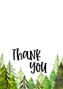 Baby Shower Adventure Forest Thank You: Baby Shower Adventure Forest