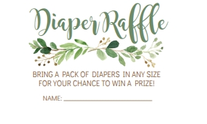 Baby Shower Greenery Wreath Green Diaper Raffle: Baby Shower Woodland Greenery Invite 190581505