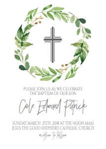 Baptism Wreath Greenery: Baptism Wreath Greenery