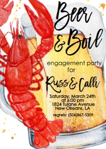 Crawfish Beer & Boil Engagememt: Crawfish Beer & Boil Engagememt