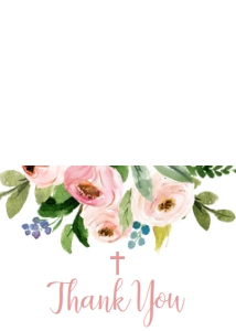 Thank You Communion Pink Floral Bouquet Lily: Confirmation Bouquet Pink Floral