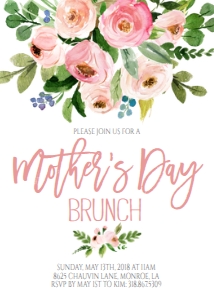Mother's Day Brunch Bouquet Pink design preview