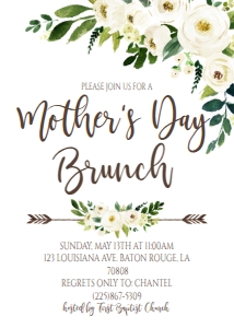 Mother's Day Brunch White Boho: Mother's Day Brunch White Boho