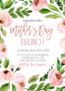Mother's Day Brunch Pink Wreath: Mother's Day Brunch Pink Wreath