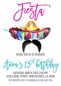 Birthday Fiesta Sombrero: Birthday Fiesta Sombrero