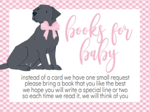 Baby Shower Printables Pink Puppy Black Lab Book Request: Baby Shower Dog Black lab Pink Oh Baby