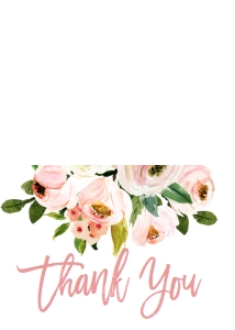 Thank You Pink Floral Bouquet Thank You: Baby Shower Pink Bouquet Invitation 633251272