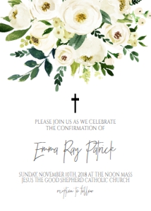 Confirmation Bouquet White Floral design preview