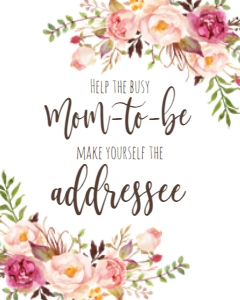 BSS Boho Pink Floral Addressee: BSS Boho Pink Floral Baby Shower