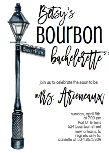 Bachelorette Bourbon St. design preview
