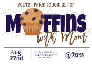 School Flyer Muffins with Mom: School Flyer Muffins with Mom