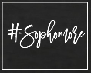 School Hashtag Sophomore Sign design preview