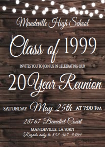 Graduation Class Reunion Wood Lights: Graduation Class Reunion Wood Lights