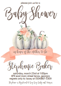 BS Peachy Floral White Pumpkin: BS Peachy Floral White Pumpkin