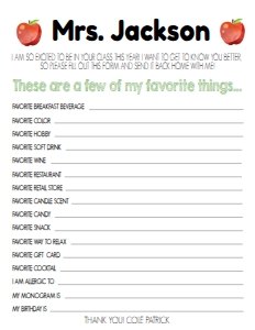 School Teacher Favorites Wishlist Apple design preview