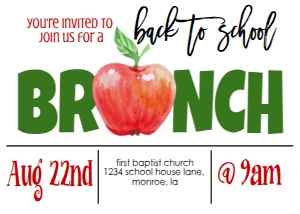 Back to School Brunch Apple 2: Back to School Brunch Apple 2