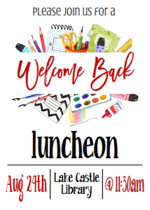 School Welcome Back Luncheon: School Welcome Back Luncheon
