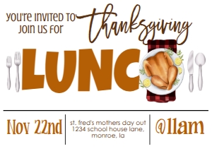 Fall Thanksgiving Lunch: Fall Thanksgiving Lunch