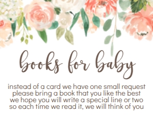 BS Peach Floral Pumpkin Book Card: BS Peach Floral White Pumpkin Kit