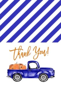 Blue Truck Pumpkin Thank you: BS Blue Truck Pumpkin