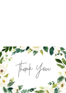 Thank You White Floral Wreath Thank You: Communion White Floral Wreath