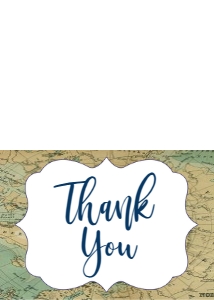 Thank You Gold Adventure Map Thank You: Baby Shower Gold Adventure Map Invitation 502680328