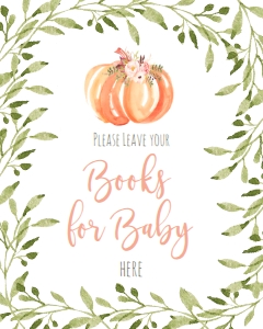 BSS Peach Pumpkin Book Sign: BSS Peach Pumpkin Late Night Diapers Sign