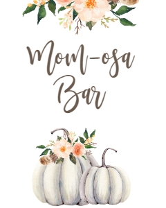 BSS Boho Fall Floral Pumpkin Mom-osa: BSS Boho Pumpkin Welcome Sign 8x10