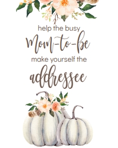 BSS Boho Fall Floral Pumpkin Addressee Sign: BSS Boho Pumpkin Welcome Sign 8x10