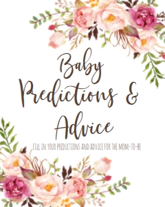 BSS BOHO Pink floral prediction: BSS Boho Pink Floral Baby Shower