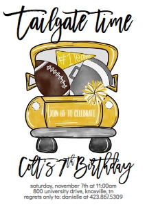 Birthday Football Truck Black and Gold: Birthday Football Truck Black and Gold