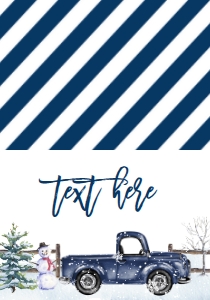 Food Tent Snowman Truck Navy: Baby Shower Christmas Navy Truck Snowflake Invitation 655177249