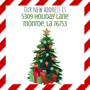 Holiday Tree Social Media Address Message: Holiday Tree Social Media Moving Message