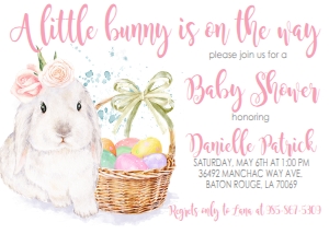 Baby Shower Bunny Girl: Baby Shower Bunny Girl