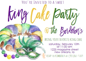 Mardi Gras King Cake Party: Mardi Gras King Cake Party