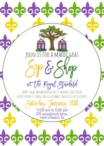 Mardi Gras House Sip and shop: Mardi Gras House Sip and shop