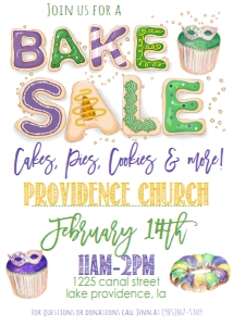 Mardi Gras Bake Sale: Mardi Gras Bake Sale